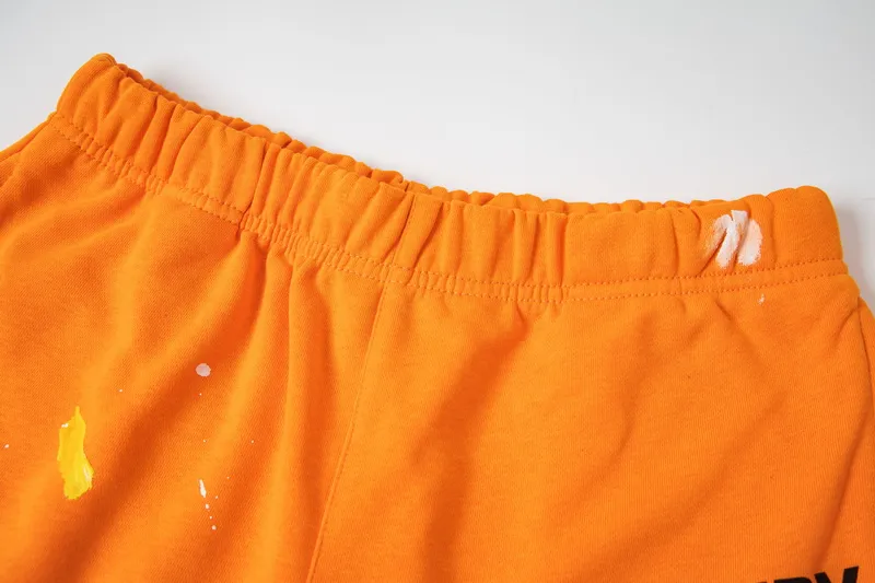 GD01# P144 S-XL Gallery Dept American fashion brand high-quality hand-painted splash-ink stitching casual loose shorts